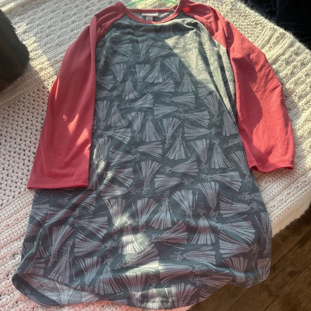 Lularoe Disney Sleeping Beauty Randy xs Aurora (10-14) Long Tunic